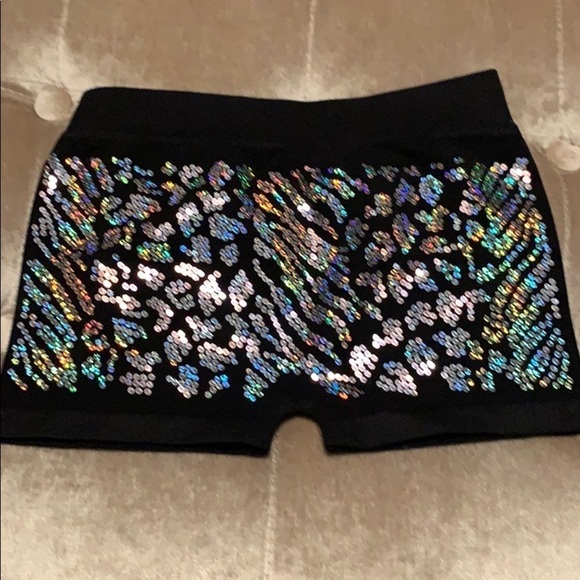 Kurve sequin stretchy shorts, dance, gymnastics - Picture 1 of 4